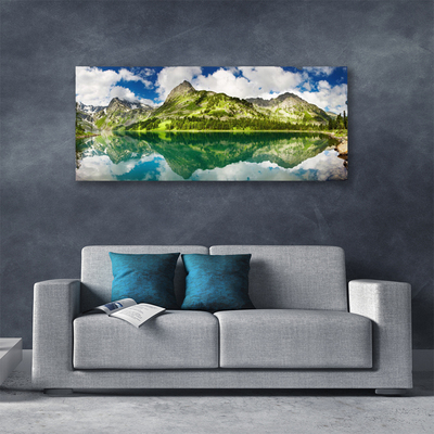 Quadro canvas Paisagem de lagos e montanhas