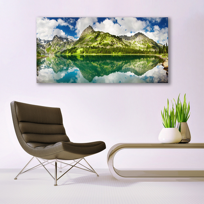 Quadro canvas Paisagem de lagos e montanhas