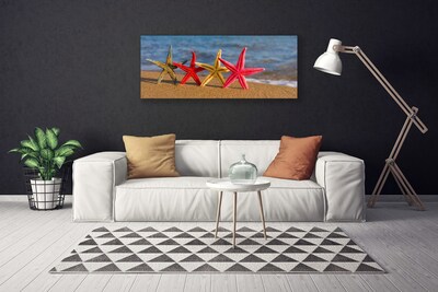 Quadro em tela Arte de estrela do mar de praia