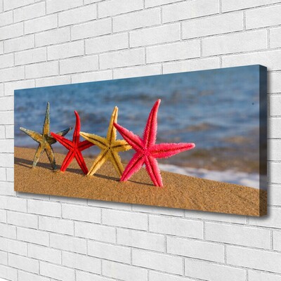 Quadro em tela Arte de estrela do mar de praia