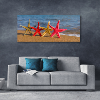 Quadro em tela Arte de estrela do mar de praia