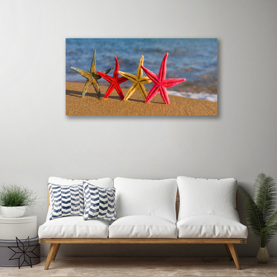 Quadro em tela Arte de estrela do mar de praia