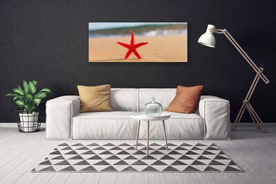 Quadro canvas Arte de estrela do mar de praia