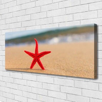 Quadro canvas Arte de estrela do mar de praia