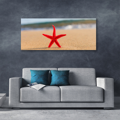 Quadro canvas Arte de estrela do mar de praia