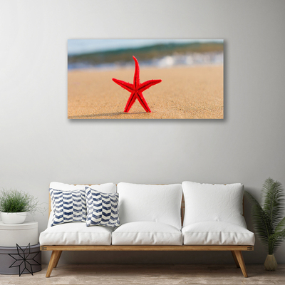 Quadro canvas Arte de estrela do mar de praia