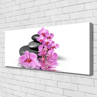 Quadro canvas Lindas pedras de flores