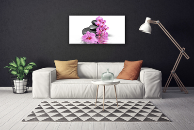 Quadro canvas Lindas pedras de flores