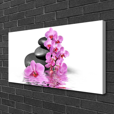 Quadro canvas Lindas pedras de flores