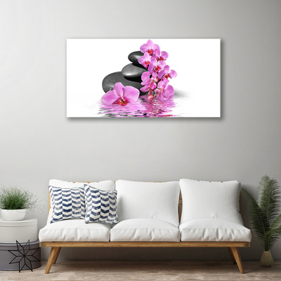 Quadro canvas Lindas pedras de flores