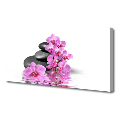 Quadro canvas Lindas pedras de flores