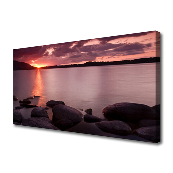 Quadro em tela Paisagem de Pedras do Mar