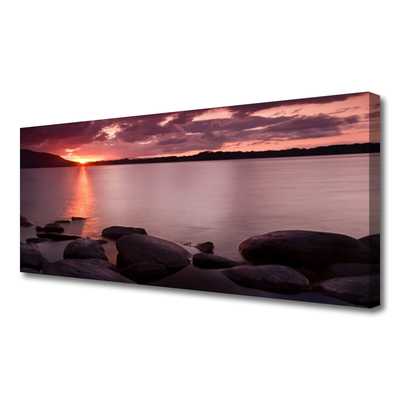 Quadro em tela Paisagem de Pedras do Mar