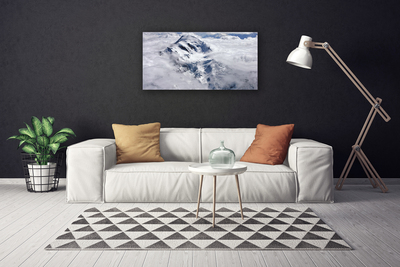 Quadro em tela Paisagem de neblina na montanha