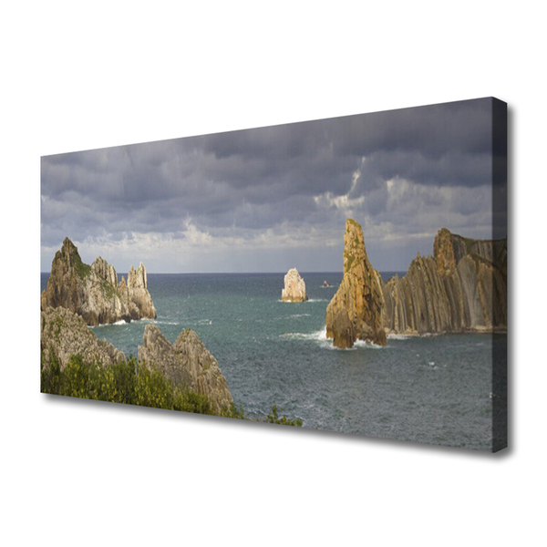 Quadro canvas Paisagem de rochas marinhas