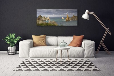 Quadro canvas Paisagem de rochas marinhas