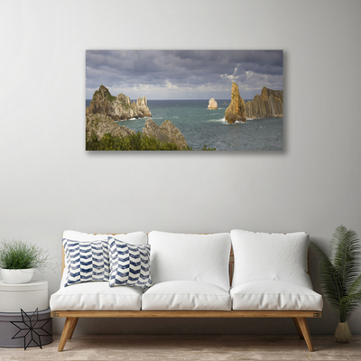 Quadro canvas Paisagem de rochas marinhas
