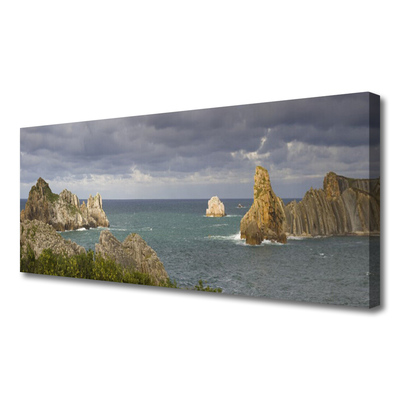 Quadro canvas Paisagem de rochas marinhas