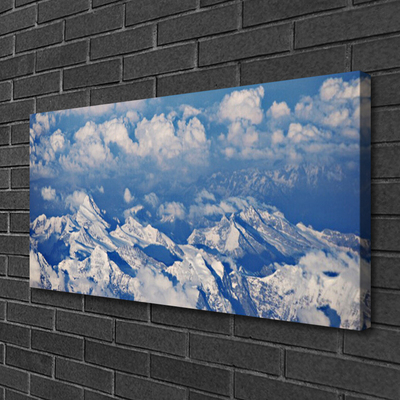 Quadro em tela Paisagem de nuvens de montanha