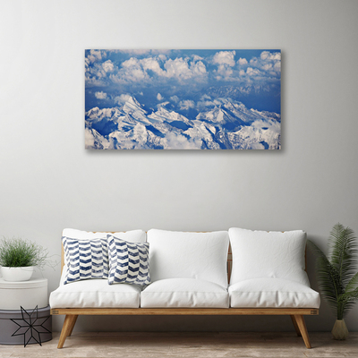 Quadro em tela Paisagem de nuvens de montanha