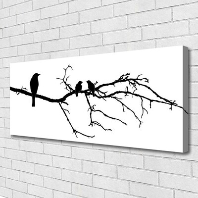 Quadro canvas Pássaros Ramo Arte Natureza