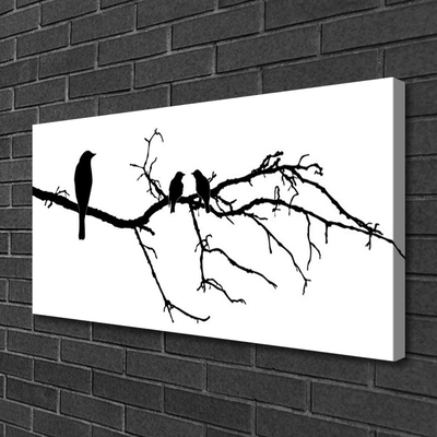 Quadro canvas Pássaros Ramo Arte Natureza