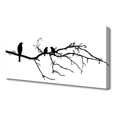 Quadro canvas Pássaros Ramo Arte Natureza