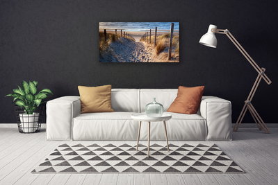 Quadro em tela Caminho da Paisagem Marinha