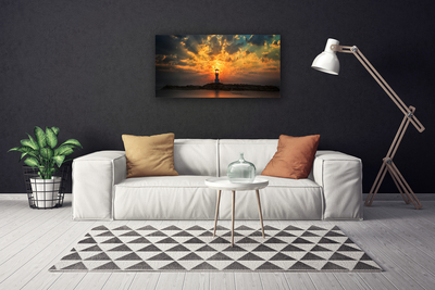 Quadro em tela Paisagem do Farol