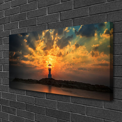 Quadro em tela Paisagem do Farol