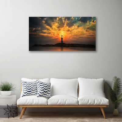 Quadro em tela Paisagem do Farol