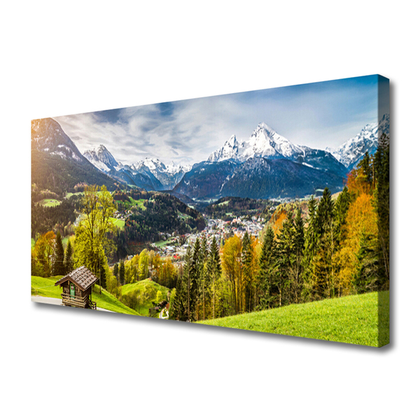 Quadro em tela Paisagem dos Alpes