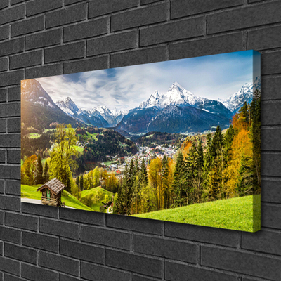Quadro em tela Paisagem dos Alpes