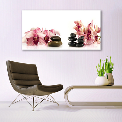 Quadro canvas Arte em Pedras de Flores