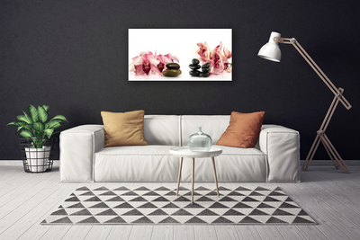 Quadro canvas Arte em Pedras de Flores