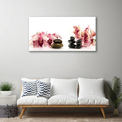 Quadro canvas Arte em Pedras de Flores