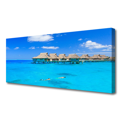 Quadro em tela Arquitetura do Mar Água