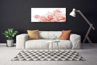 Quadro em tela Planta de flores rosas