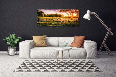 Quadro em tela Cavalo Prado Animais Natureza