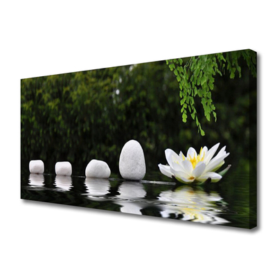 Quadro em tela Flor de Lótus Nenúfar