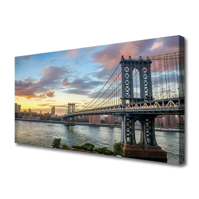 Quadro em tela Arquitetura da Cidade da Ponte