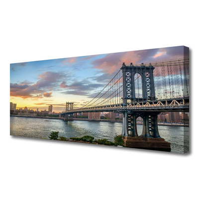 Quadro em tela Arquitetura da Cidade da Ponte