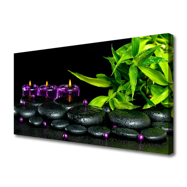 Quadro em tela Lindas velas de spa