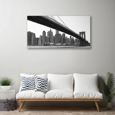 Quadro em tela Arquitetura da Cidade da Ponte