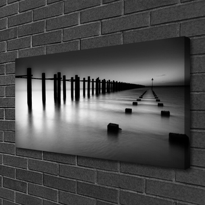 Quadro em tela Arquitetura do Píer de Névoa