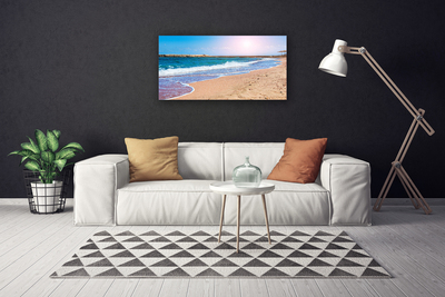 Quadro em tela Paisagem da Praia do Oceano