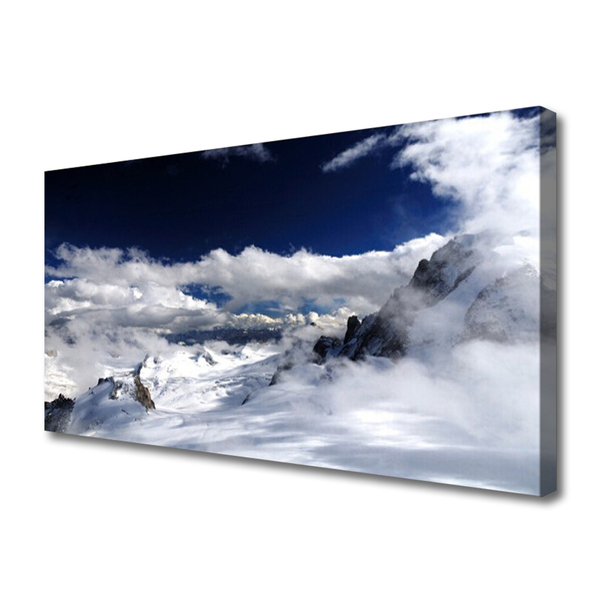 Quadro em tela Paisagem de nuvens de montanha