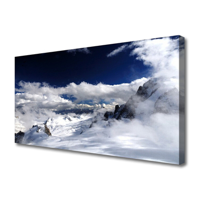 Quadro em tela Paisagem de nuvens de montanha