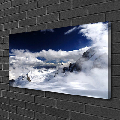 Quadro em tela Paisagem de nuvens de montanha