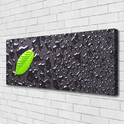 Quadro canvas Arte com gotas de folhas